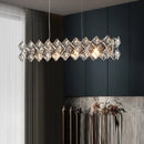 Crystal Chandelier by Axyaa - Elegant Pendant Light for Living Room, Dining Room & Ceiling