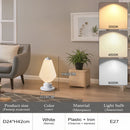 Axyaa Nordic Floor Lamp Iron Base LED Cream Lampshade Home Decor