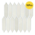 Axyaa Long Hexagon Peel and Stick 3D Wall Panels - Set of 10
