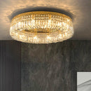 Axyaa Gold Crystal LED Chandelier for Dining Room and Living Room