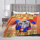 Axyaa Knitted Blanket Fuzzy Throw - Soft Warm Bedspreads