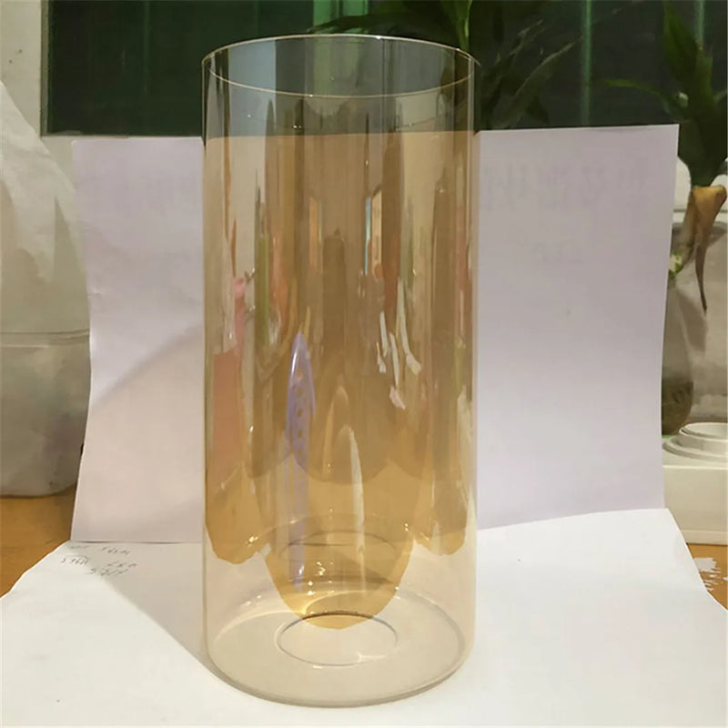 Axyaa Tea Color Glass Lamp Shade for Chandelier & Wall Sconce