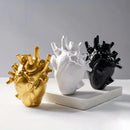 Anatomical Heart Vase Collectible Decor with Custom Engraving by Axyaa