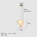 Axyaa Nordic Glass Chandelier LED Pendant Lamp for Home Decor