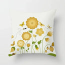 Axyaa Abstract Line Flower Print Pillowcase