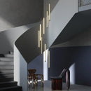 Axyaa Luxury Black LED Pendant Lights - Remote Control Dimmable Nordic Design