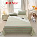 Axyaa Striped Print Cotton Mat Bed Sheet Set - Thick & Breathable
