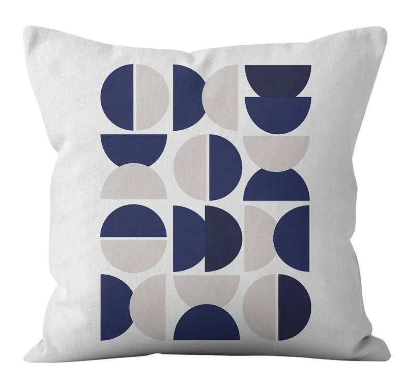 Nordic Abstract Geometric Lines Pillowcase for Home Decor - Axyaa