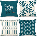 Axyaa Soft Linen Cushion Cover 45x45cm Multi-color for Living Room Sofa