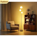 Axyaa Modern Vertical Floor Lamp with Frosted Glass Lampshade
