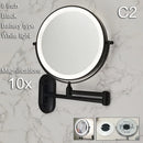 Axyaa LED Makeup Mirror Double Side Fill Light USB Charging Tricolor Dimming