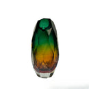Axyaa Handcrafted Glass Vase in Modern Light Luxury Two-Tone Style