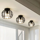 Axyaa Black Metal LED Ceiling Light for Corridor Study Room Nordic Aisle Lighting