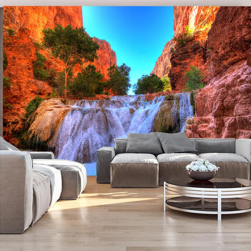 Axyaa Nature Wall Art for Home Decor - Mountains, Rivers, Landscapes, Waterfalls, Forests & Lakes