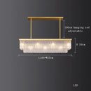 Axyaa Crystal Chandelier Ceiling Lamp for Modern Dining Room Decor