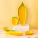 Axyaa Cartoon Corn Ceramic Salad Bowl Soup Plate Snack Fruit Kitchen Utensil