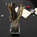 Axyaa Silver Wave Stainless Steel Reusable Drinking Straw Set