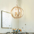 Axyaa Iron Industrial Ball Chandelier Candle Light for Home Decor, Kitchen & Dining Room