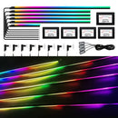 Axyaa RGB Car Ambient Lights: 64 Colors LED Fiber Optic Decoration