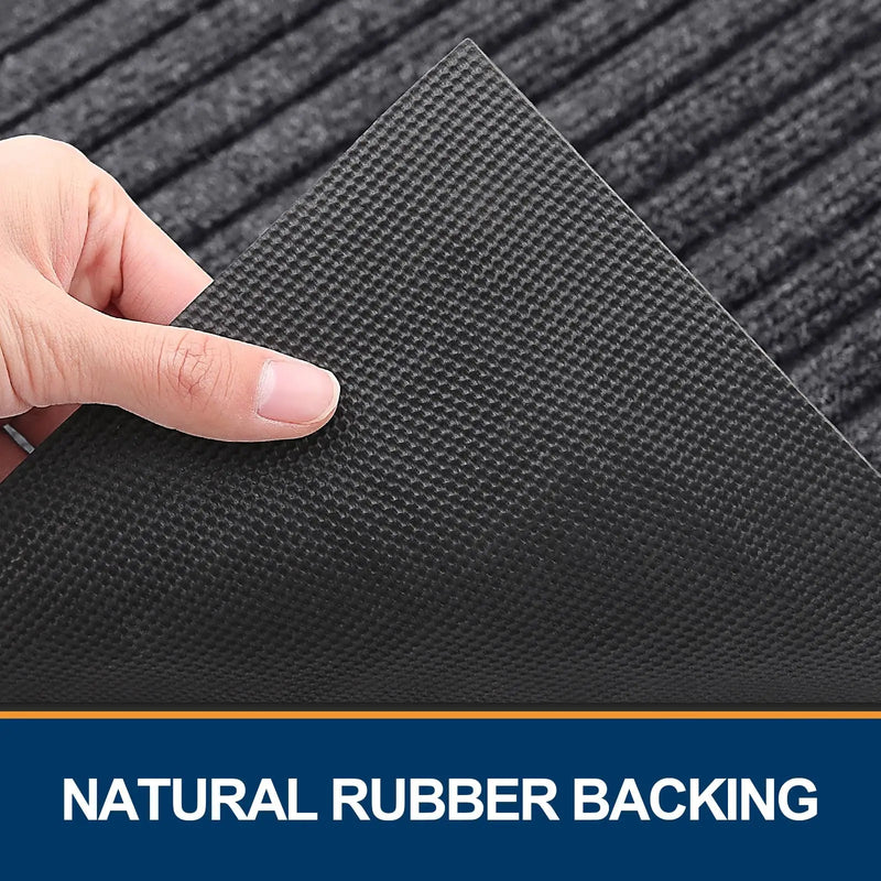 Axyaa Durable Indoor/Outdoor Trapping Doormat: Waterproof, Washable, Low Profile Entry Mat