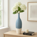 Axyaa Two Tone Ceramic Bottle Vase - Stylish Home Decor Accent