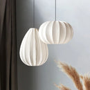 Axyaa Japanese Wabi-Sabi Pleated Fabric Pendant Lights for Home Decoration