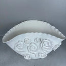 Axyaa White Rose Embossed Porcelain Flower Vase - Home Decor Craft