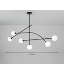Axyaa's Minimalist Line Chandelier with Creative G9 Light Source