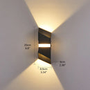 Axyaa Outdoor Cube Wall Light - Waterproof Modern Sconce for Garden and Porch