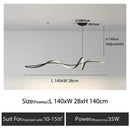 Axyaa LED Chandelier: Nordic Style Aluminum Alloy Pendant Light for Living Room & Dining Area