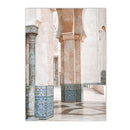 Islamic Moroccan Door Canvas Painting Wall Art Print by Axyaa for Home Decor