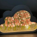 Axyaa LED Tulip Cloud Night Light - Handmade Table Lamp for Bedroom Decor
