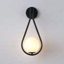 Axyaa LED Metal Wall Lamp: Modern Nordic Style Glass Bedroom Decoration Lighting
