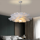 Axyaa White Flower Chandelier for Modern Living Room and Bedroom