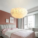 Axyaa Nordic Feather Lamp: Minimalist, Warm, Romantic Girl's Bedroom