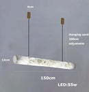 Axyaa Marble Collection LED Hanging Chandelier - Trendy Large Suspended Luminaire