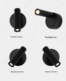 Axyaa Adjustable LED Reading Wall Lamp for Hotel Room, Bedroom, and Bedside