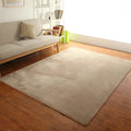 Axyaa Grey Floor Mat Thick Living Room Bedroom Carpet Children's Room Non-Slip Rug