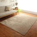 Axyaa Grey Floor Mat Thick Living Room Bedroom Carpet Children's Room Non-Slip Rug