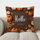 Autumn Vibes: Bird & Pumpkin Pillow Cover by Axyaa
