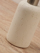 Axya Marble Shower Gel Dispenser, Wabi-Sabi Style Push Bottle, Light Luxury Bathroom Decor