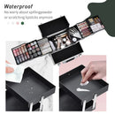 Axyaa Professional Nail & Makeup Suitcase with 6 Trays and Keys