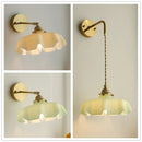Nordic Axyaa Milky Glass Copper LED Wall Sconce - Modern & Elegant Lighting