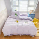 Axyaa Solid Color Block Sheet Set in Double Yarn Bubble Foam Fabric