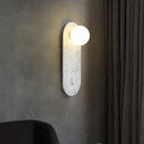 Axyaa Nordic Marble LED Wall Lamp for Home, Hotel, and Bedside Lighting