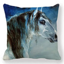Axyaa Horse Printed Pillowcase 45x45cm Polyester Home Sofa Decor Throw Pillow Cover