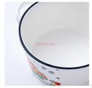 Axyaa Kids' Ceramic Double Ear Breakfast Bowl with Handle