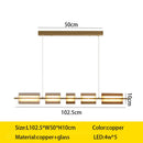 Axyaa Designer Copper Chandelier, Modern Island Table Lamp