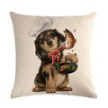 Axyaa Cute Animal Print Pet Pillow Cover for Home Sofa Decoration