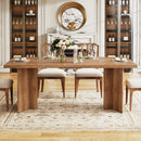 Axyaa Farmhouse Kitchen Dining Table, 63-inch Large Rectangular Tabletop for 4-6 People